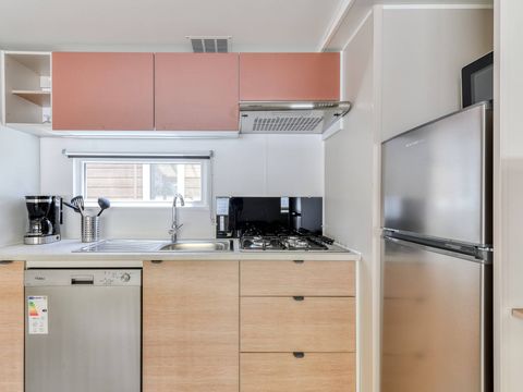 BUNGALOW 6 personnes - Mobil-home | Premium | 3 Ch. | 6 Pers. | Terrasse Lounge | Clim. | TV