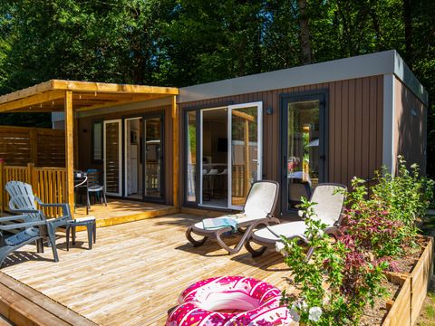 MOBILHOME 5 personnes - Premium Exclusive | 2 Ch. | 5 Pers. | Terrasse surélevée | 2 SDB | Clim. | TV