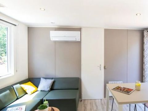 MOBILHOME 6 personnes - Premium Exclusive | 3 Ch. | 6 Pers. | Terrasse surélevée | 2 SDB | Clim. | TV