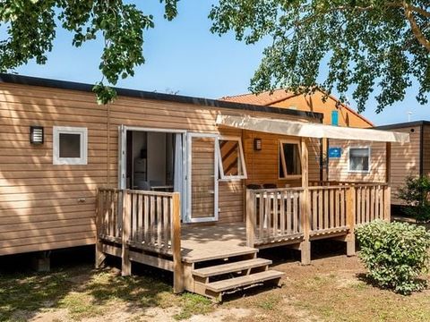 MOBILHOME 6 personnes - Premium Exclusive | 3 Ch. | 6 Pers. | Terrasse surélevée | 2 SDB | Clim. | TV
