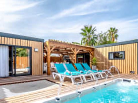 MOBILHOME 7 personnes - Cottage SYDNEY 7p 3ch 3sdb Premium SPA