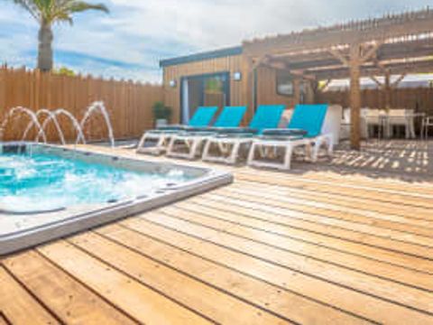 MOBILHOME 7 personnes - Cottage SYDNEY 7p 3ch 3sdb Premium SPA