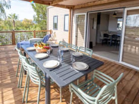 MOBILHOME 8 personnes - Cottage RIVIERA 8p 4ch 2sdb **** SPA