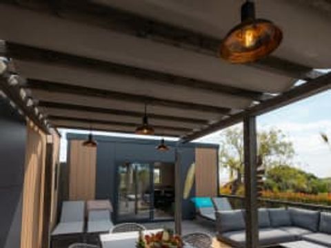 MOBILHOME 6 personnes - Cottage MALIBU DOUBLE 6p3c3s Premium SPA