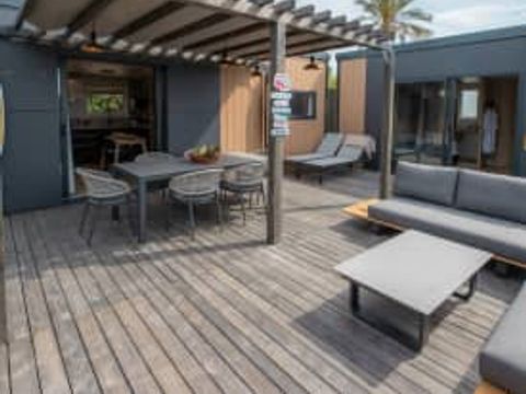 MOBILHOME 6 personnes - Cottage MALIBU DOUBLE 6p3c3s Premium SPA