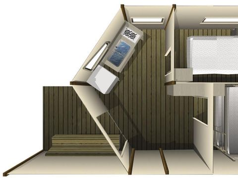 Hébergement 4 personnes - Laye (Ecolodge) - 17m² 2 chambres