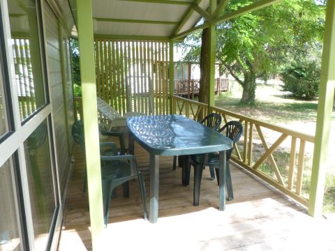 Chalet 4 personnes - Castor (Confort) - 35m² 2 chambres (pour personne à mobilité réduite)