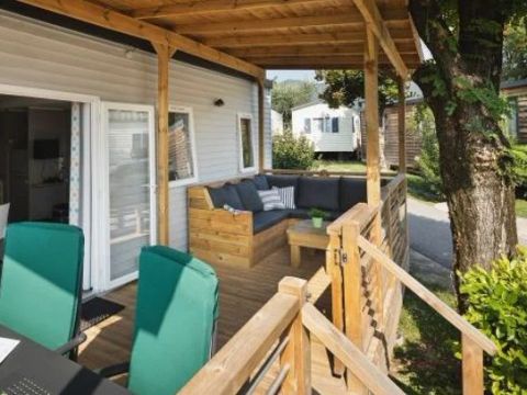 Mobilhome 6 personnes - Mobil-home | Premium | 3 Ch. | 6 Pers. | Terrasse Lounge | Clim. | TV
