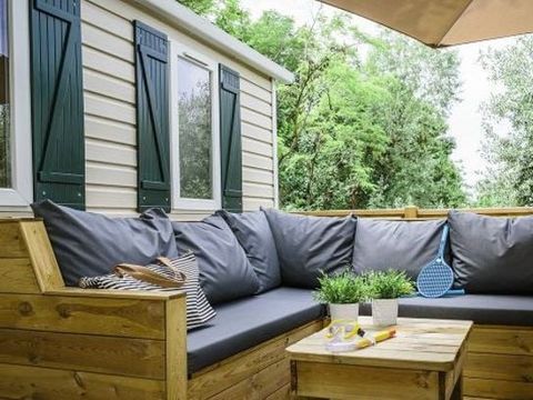 Mobilhome 6 personnes - Mobil-home | Premium | 3 Ch. | 6 Pers. | Terrasse Lounge | Clim. | TV