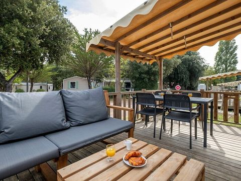 MOBILHOME 6 personnes - Mobil-home | Premium | 3 Ch. | 6 Pers. | Terrasse Lounge | Clim.