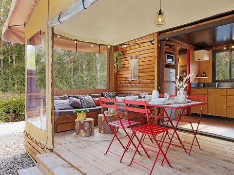 Tente en toile et en bois 4 personnes - Siroco Beach House