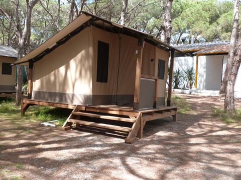 Tente en toile et en bois 2 personnes - SAFARI (1R 2P)
