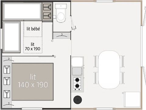 MOBILHOME 5 personnes -  ALTHEA