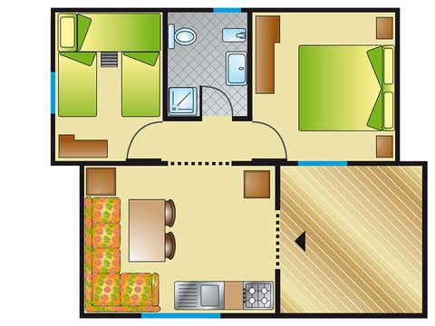 BUNGALOW 4 personnes - Superior 35m² BUNGALOW 4 personnes - Superior 35m²