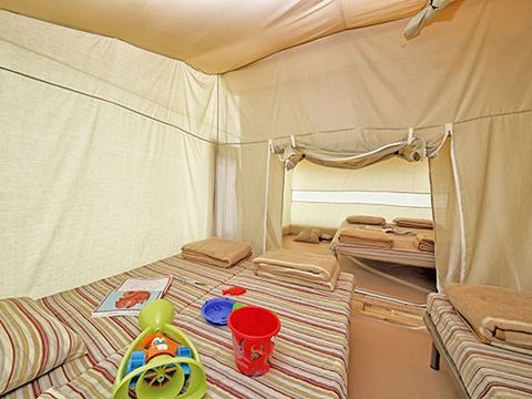 TENTE TOILE ET BOIS 5 personnes - Tente Explorer | 2 Ch. | 5 Pers. | Sans SDB