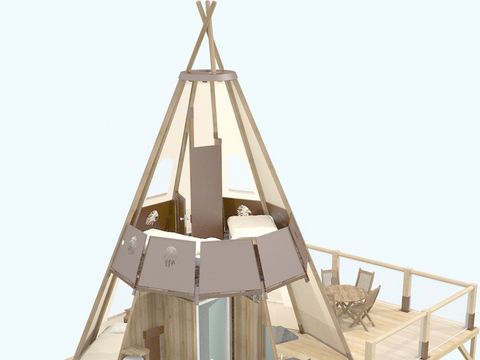 HÉBERGEMENT INSOLITE 4 personnes - Tipi Experience Lodge