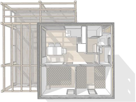 BUNGALOW 4 personnes - Bungalow Lodge B&B