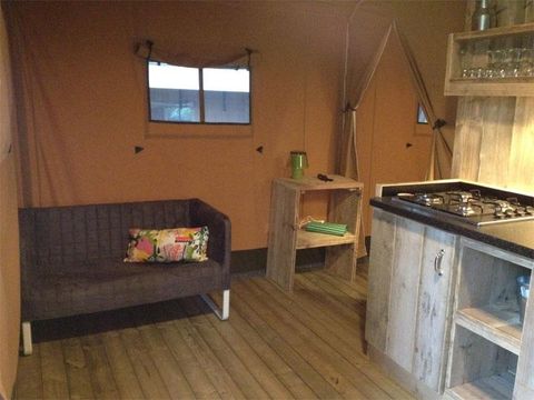 Tente en toile et en bois 5 personnes - Tente Lodge Luxe