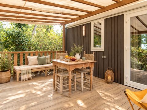 Mobilhome 4 personnes - Cottage grand confort - 2 chambres - Climatisé