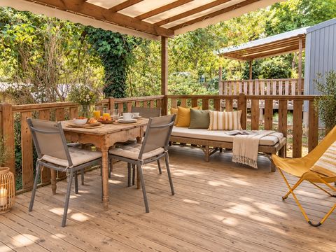 Mobilhome 4 personnes - Cottage grand confort - 2 chambres - Climatisé
