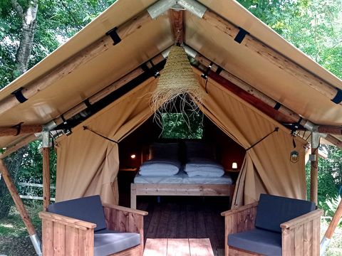 Tente en toile et en bois 2 personnes - Lodge Duo