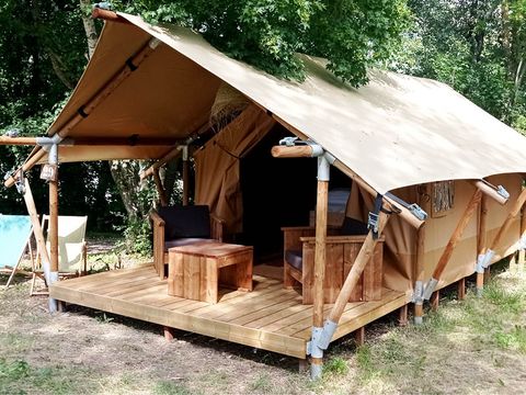Tente en toile et en bois 2 personnes - Lodge Duo