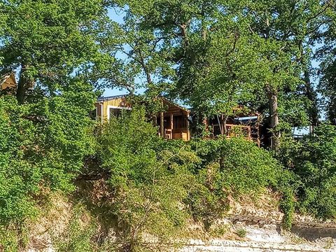 CHALET 6 personnes - Chalet de luxe Mimosa surplombant la rivière avec avec vue panoramique - Climatisé