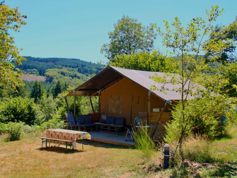 TENTE TOILE ET BOIS 4 personnes - GS2 Tente safari Greenlodge sans sanitaire