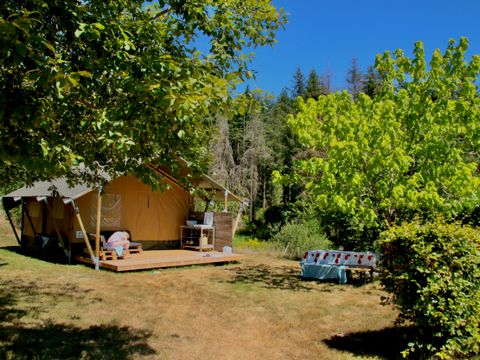 TENTE TOILE ET BOIS 4 personnes - GS2 Tente safari Greenlodge sans sanitaire