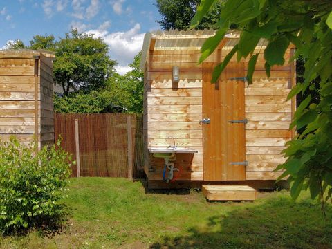 TENTE TOILE ET BOIS 4 personnes - GP2 Tente safari Greenlodge avec sanitaire privé