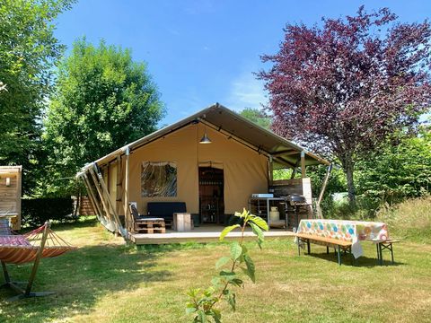 TENTE TOILE ET BOIS 4 personnes - GP3 Tente safari Greenlodge avec sanitaire privé