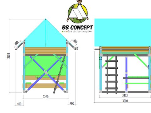 Tente 2 personnes - Bivouac - 5m²