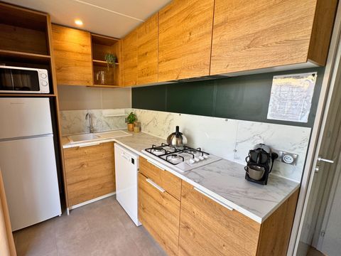 Mobilhome 4 personnes - Sunêlia Luxe - 2 chambres - 1 salle de bain - 31.6m²