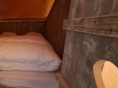 TENTE TOILE ET BOIS 6 personnes - Safari Prestige Plus 6pers 3ch 1SDB 49m²