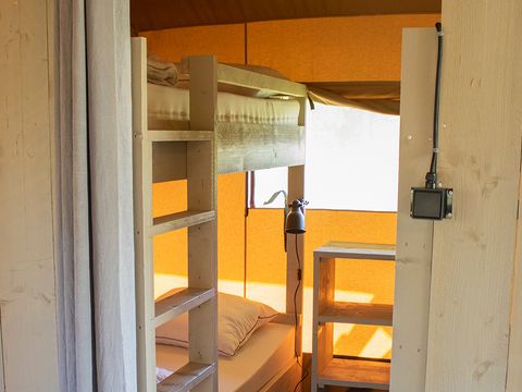 Tente en toile et en bois 5 personnes - Tente Lodge Prestige Plus - 2 chambres - [new 2024]