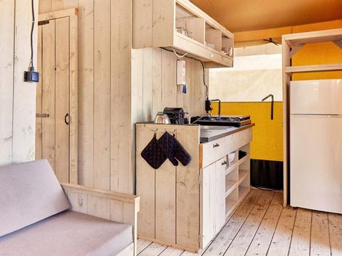 Tente en toile et en bois 5 personnes - Tente Lodge Prestige Plus - 2 chambres - [new 2024]