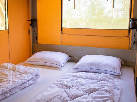 Tente en toile et en bois 5 personnes - Tente Lodge Prestige Plus - 2 chambres - [new 2024]