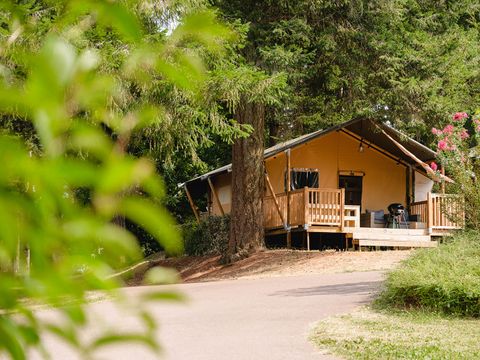 Tente en toile et en bois 5 personnes - Tente Lodge Prestige Plus - 2 chambres - [new 2024]