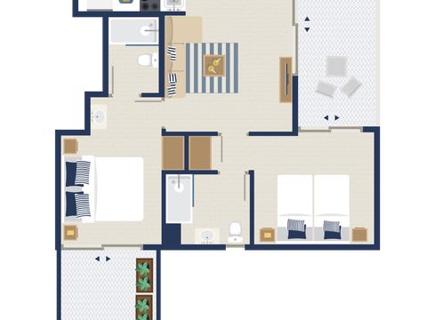 APPARTEMENT 5 personnes - B 4/5 pers