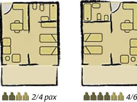 APPARTEMENT 4 personnes - Type 2/4 Standard