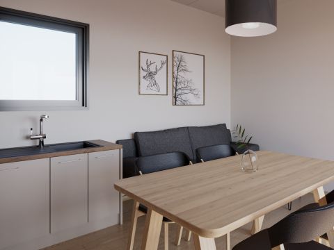 Lodge 4 personnes - Serenity 33,9 m² - 2 chambres - 2 salles de bain - Terrasse - TV
