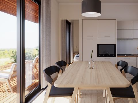 Lodge 4 personnes - Serenity 33,9 m² - 2 chambres - 2 salles de bain - Terrasse - TV