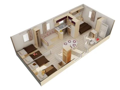 MOBILHOME 6 personnes - CONFORT - TV