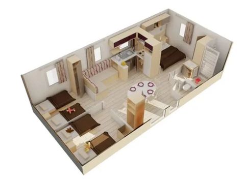 Mobilhome 6 personnes - CONFORT - TV
