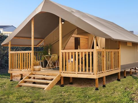 TENTE TOILE ET BOIS 5 personnes - Tente Safari 2 CH 5 pers