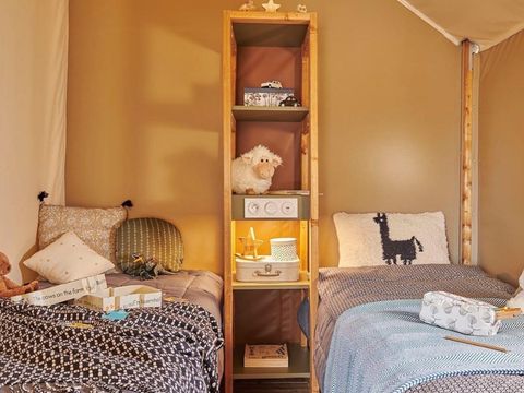 TENTE TOILE ET BOIS 5 personnes - Tente Safari 2 CH 5 pers