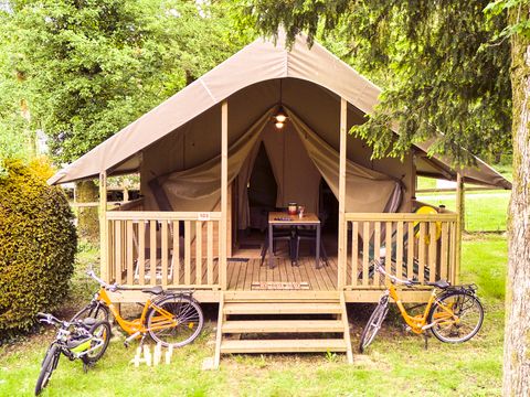 TENTE TOILE ET BOIS 5 personnes - Tente Safari 2 CH 5 pers