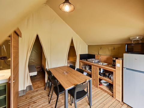 TENTE TOILE ET BOIS 5 personnes - Tente Safari 2 CH 5 pers