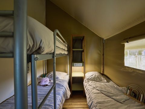 TENTE TOILE ET BOIS 5 personnes - Tente Safari 2 CH 5 pers