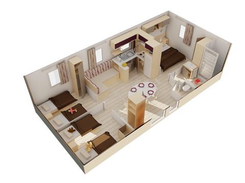 Mobilhome 6 personnes - Confort - 3 chambres